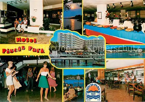 AK / Ansichtskarte San_Antonio_Abad Hotel Piscis Park Restaurant Tanzlokal Strand San_Antonio_Abad