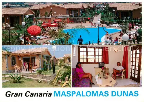 AK / Ansichtskarte Maspalomas_Gran_Canaria Bungalows Maspalomas Dunas Swimming Pool 