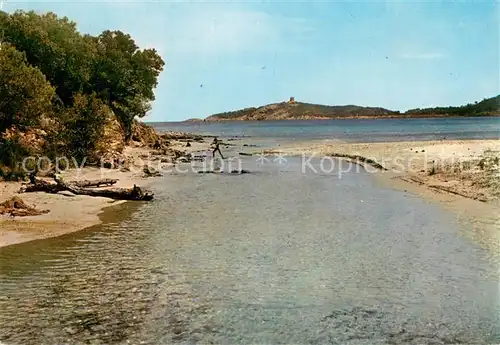 AK / Ansichtskarte Pinarello_Corse Un coin de plage Tour Genoise 