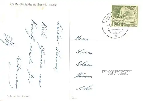 AK / Ansichtskarte Vinelz_BE CVJM Ferienheim Seewil 