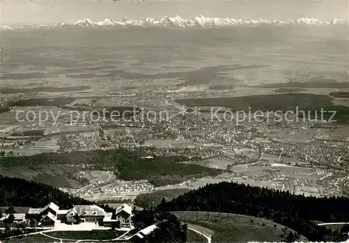 AK / Ansichtskarte Oberdorf_SO Hotel Kurhaus Weissenstein Blick in die Schweiz Oberdorf SO