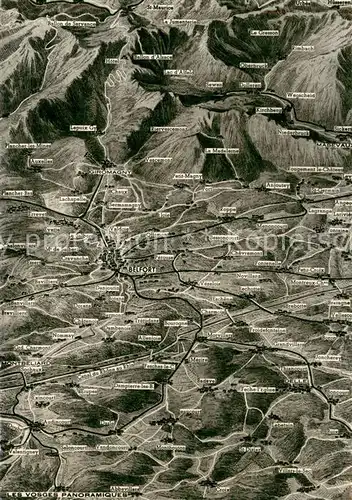 AK / Ansichtskarte Belfort_90 Les Vosges panoramiques vue a vol d oiseau 