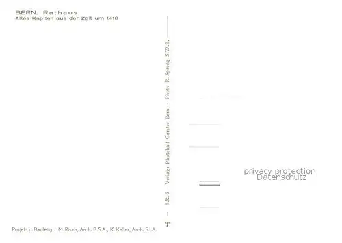 AK / Ansichtskarte Bern_BE Rathaus Altes Kapitell 15. Jhdt. Bern_BE