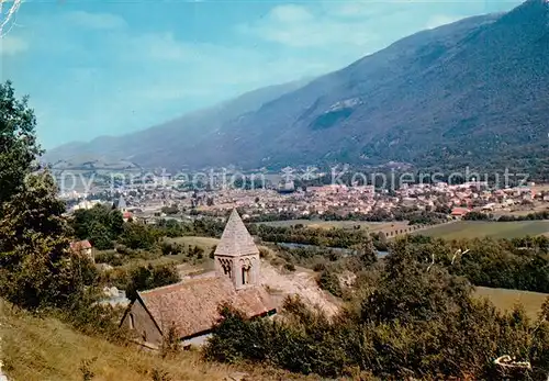 AK / Ansichtskarte Vizille Vue generale depuis la Cote de Laffrey vers les Contreforts de Chamrousse Vizille