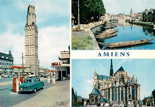 AK / Ansichtskarte Amiens_80 La Tour Perret Marche sur l eau et la cathedrale Abside 