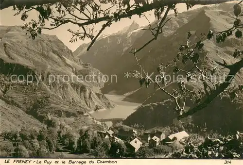 AK / Ansichtskarte Le_Freney_73 Panorama Le Puy et Barrage du Chambon Alpes 