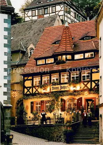AK / Ansichtskarte Meissen_Elbe_Sachsen Romantikrestaurant Weinstube Vincenz Richter Fachwerkhaus Meissen_Elbe_Sachsen