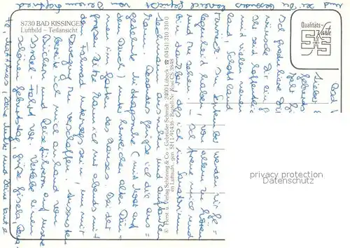 AK / Ansichtskarte Bad_Kissingen Fliegeraufnahme Bad_Kissingen