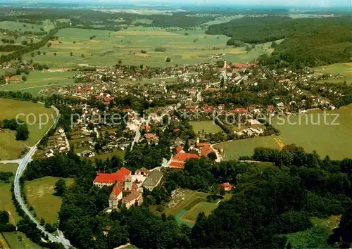 AK / Ansichtskarte Seefeld_Starnberg Schloss Eichenallee Fliegeraufnahme Seefeld_Starnberg
