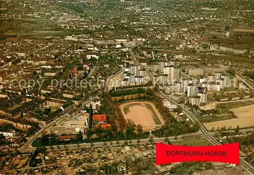 AK / Ansichtskarte Hoerde Clarenberg Siedlung Sportstadion Fliegeraufnahme Hoerde