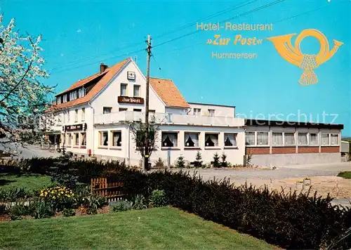 AK / Ansichtskarte Hummersen Hotel Restaurant Zur Post Hummersen