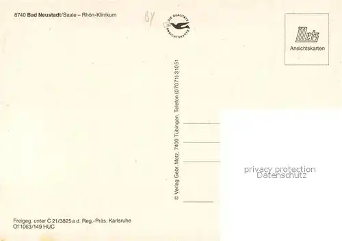 AK / Ansichtskarte Bad_Neustadt Rhoen Klinikum Fliegeraufnahme Bad_Neustadt