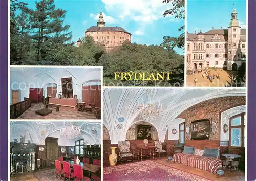 AK / Ansichtskarte Frydlant_v_Cechach Celkovy pohled Nadvori Sin Ondreje Stelziga Erbovni salon Modry salon 