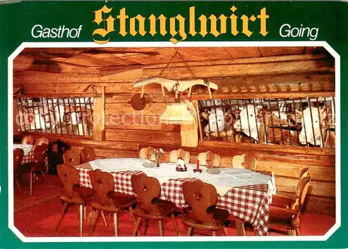 AK / Ansichtskarte Going_Wilden_Kaiser_Tirol Gasthof Stanglwirt Kuhstall Stube Going_Wilden_Kaiser_Tirol