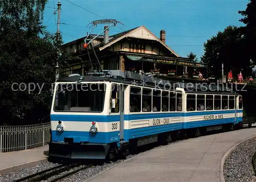AK / Ansichtskarte Rochers_de_Naye Chemin de fer Glion Zahnrad Triebwagen Rochers_de_Naye