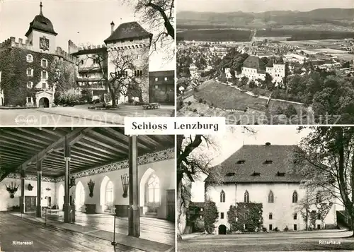 AK / Ansichtskarte Lenzburg_AG Schloss Lenzburg Schlosshof Rittersaal Ritterhaus Lenzburg AG