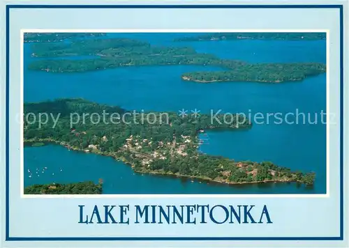 AK / Ansichtskarte Minneapolis_Minnesota Lake Minnetonka Air view 