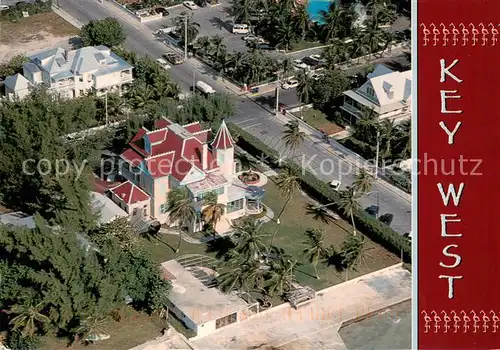 AK / Ansichtskarte Key_West Aerial view of the Southernmost House 