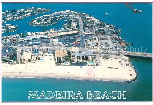 AK / Ansichtskarte Madeira_Beach_USA Fliegeraufnahme 