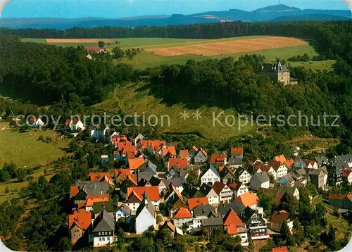 AK / Ansichtskarte Schwalenberg Stadt und Burg Fliegeraufnahme Schwalenberg