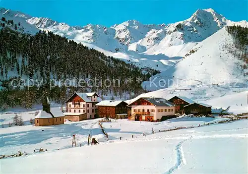 AK / Ansichtskarte Schnalstal_Trentino Gasthof Kurzras Aussenansicht im Schnee 