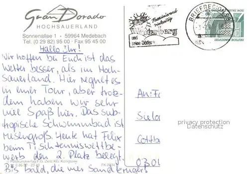 AK / Ansichtskarte Medebach Gran Dorado im Hochsauerland Medebach