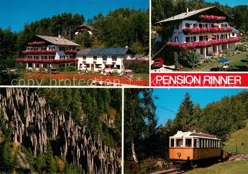 AK / Ansichtskarte Oberbozen_Ritten Pension Rinner m. Bergbahn Oberbozen Ritten