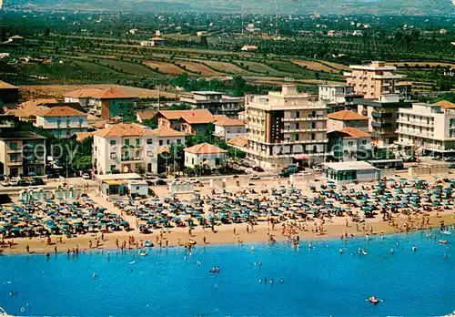 AK / Ansichtskarte Viserbella_di_Rimini Fliegeraufnahme Strand Panorama Viserbella_di_Rimini