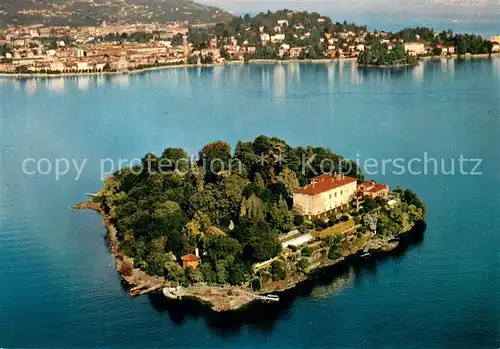 AK / Ansichtskarte Isola_Madre_Lago_Maggiore Veduta aereo Isola_Madre_Lago_Maggiore