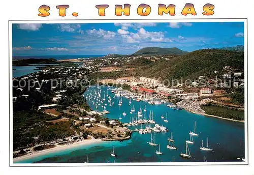 AK / Ansichtskarte St_Thomas_Virgin_Islands American Yacht Harbour Air view St_Thomas_Virgin_Islands