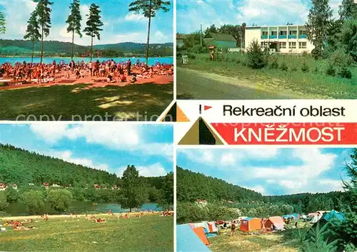 AK / Ansichtskarte Knezmost_Czechia Rekreacni oblast Liegewiese Strand Camping 