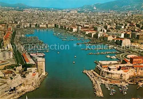 AK / Ansichtskarte Marseille_13 Vue aerienne sur le Vieux Port 