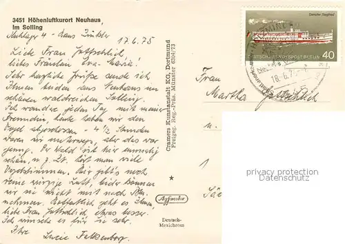 AK / Ansichtskarte Neuhaus_Solling Fliegeraufnahme Neuhaus Solling