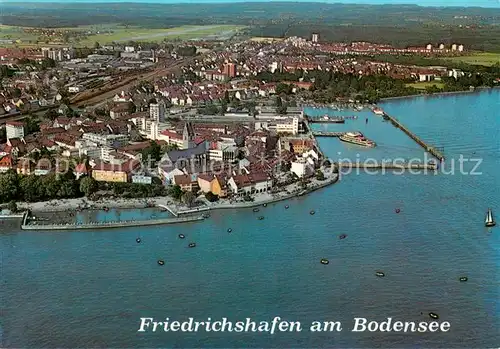AK / Ansichtskarte Friedrichshafen_Bodensee Altstadtkern Fliegeraufnahme Friedrichshafen Bodensee
