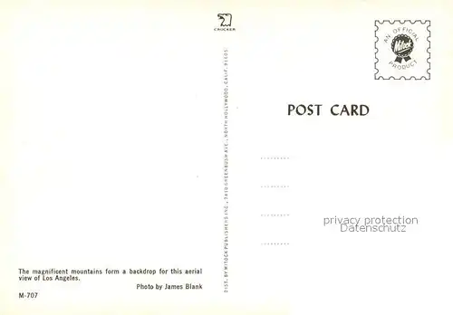 AK / Ansichtskarte Los_Angeles_California Aerial view 