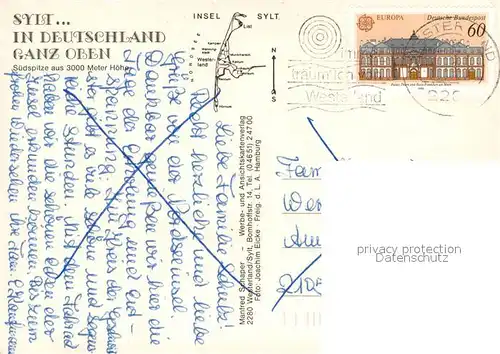 AK / Ansichtskarte Insel_Sylt Fliegeraufnahme Insel_Sylt