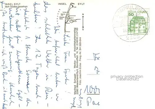 AK / Ansichtskarte Insel_Sylt Fliegeraufnahme Insel_Sylt