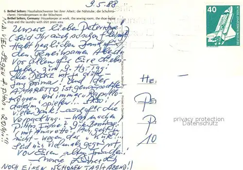 AK / Ansichtskarte Bethel_Selters_Taunus Haushaltsschwester bei ihrer Arbei Naehstube Schuhmacherei Hemdenpressen in der Waescherei Bethel_Selters_Taunus