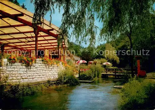 AK / Ansichtskarte Pottenstein_Oberfranken Idyllisches Waldcafe Oberes Puettlachtal Pottenstein_Oberfranken