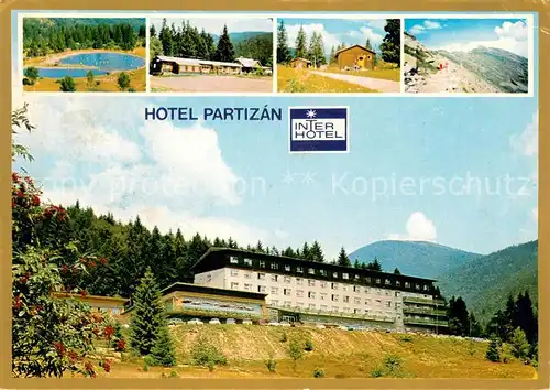 AK / Ansichtskarte Nizke_Tatry Hotel Partizan Zrubove chaty a restauracia Dumbier Nizke Tatry