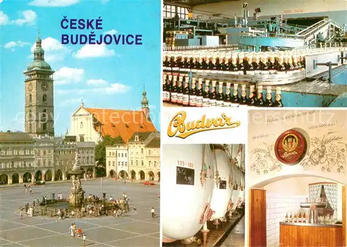 AK / Ansichtskarte Ceske_Budejovice Teilansichten d. Brauerei Ceske Budejovice