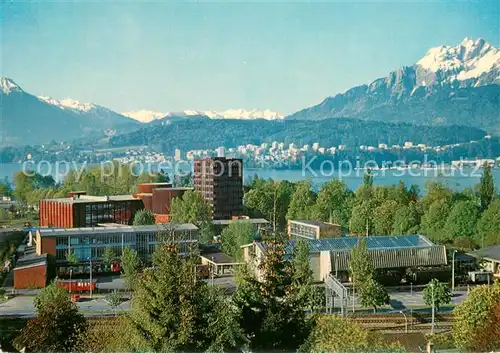 AK / Ansichtskarte Luzern__LU Schweizerisches Verkehrsmuseum Aussenansicht 