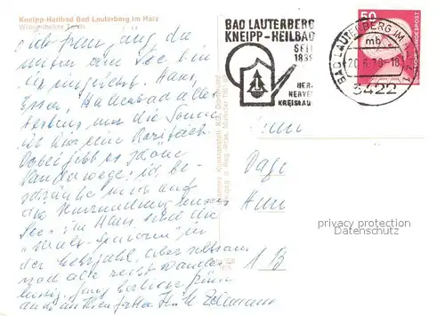 AK / Ansichtskarte Bad_Lauterberg Wiesenbeker Teich Bad_Lauterberg