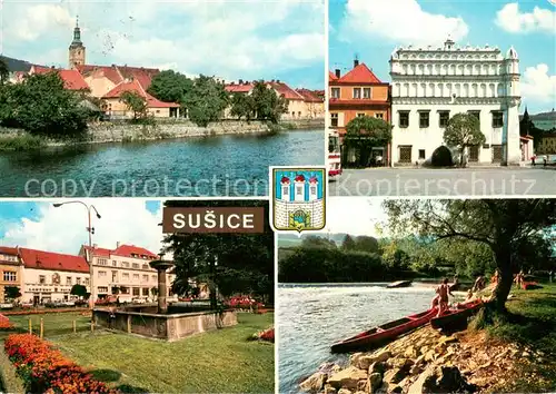 AK / Ansichtskarte Susice Teilansichten Susice