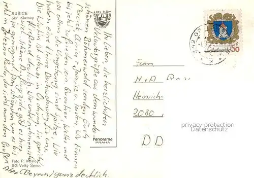 AK / Ansichtskarte Susice Teilansichten Susice