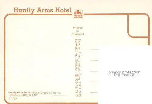 AK / Ansichtskarte Aboyne Hunty Arms Hotel Aboyne