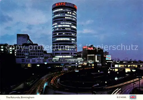 AK / Ansichtskarte Birmingham The Rotunda at night Birmingham