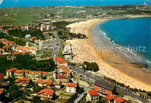 AK / Ansichtskarte Santander Fliegeraufnahme Playas del Sardinero Santander