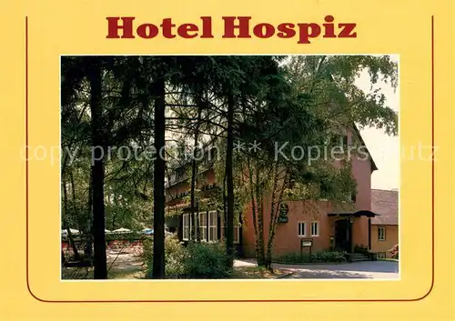AK / Ansichtskarte Rummelsberg Hotel Hospiz Aussenansicht m. Hotel Informationen Rummelsberg