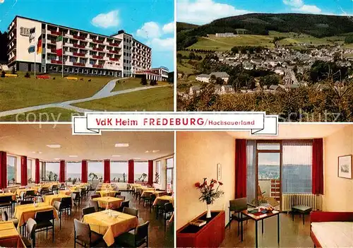 AK / Ansichtskarte Fredeburg_Schmallenberg VdK Erholungsheim Teilansichten Fredeburg_Schmallenberg